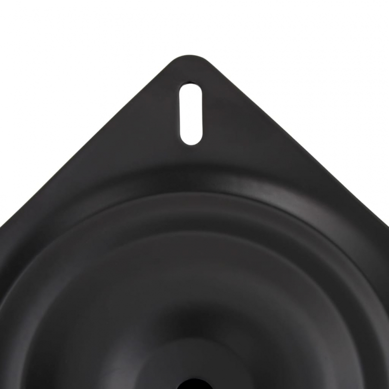 Stuhlfuß für Bootssitz Schwarz 18 cm Stahl