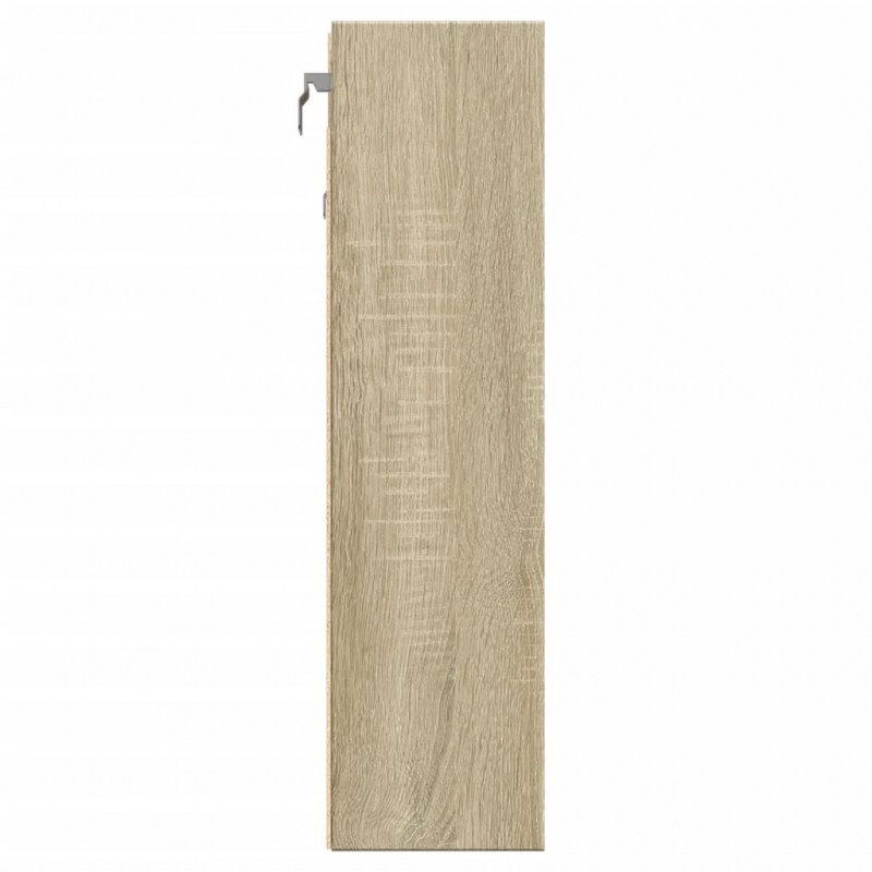 Vitrinenschrank Sonoma-Eiche 100x15x58 cm Holzwerkstoff