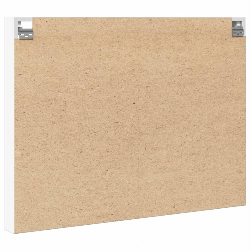 Vitrinenschrank Weiß 100x8,5x75 cm Holzwerkstoff