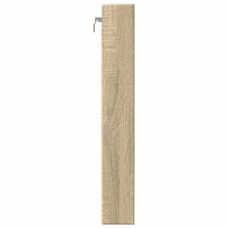 Vitrinenschrank Sonoma-Eiche 80x8,5x58 cm Holzwerkstoff
