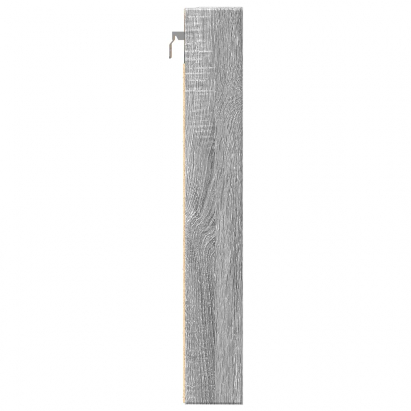 Vitrinenschrank Grau Sonoma 80x8,5x58 cm Holzwerkstoff