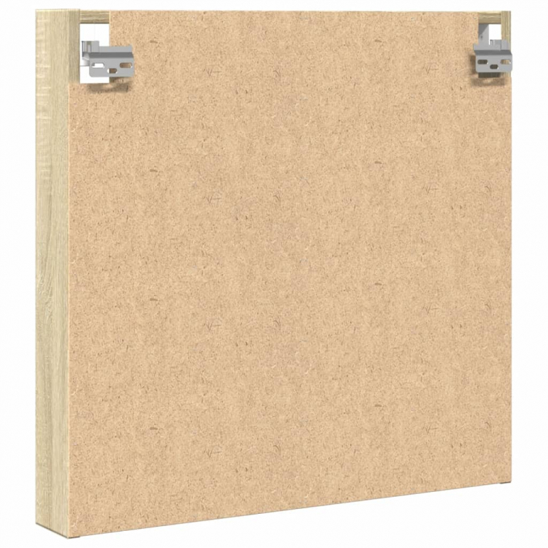 Vitrinenschrank Sonoma-Eiche 60x8,5x58 cm Holzwerkstoff