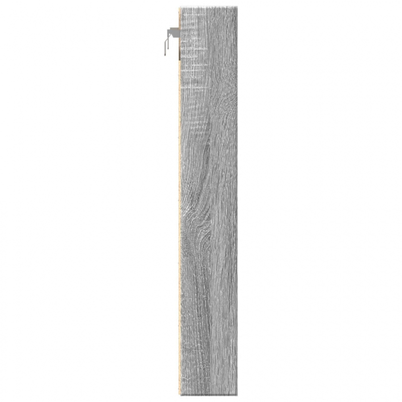 Vitrinenschrank Grau Sonoma 60x8,5x58 cm Holzwerkstoff