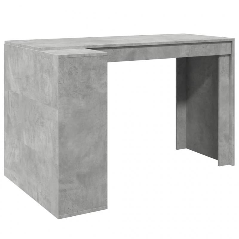 Schreibtisch Betongrau 123,5x73,5x75 cm Holzwerkstoff