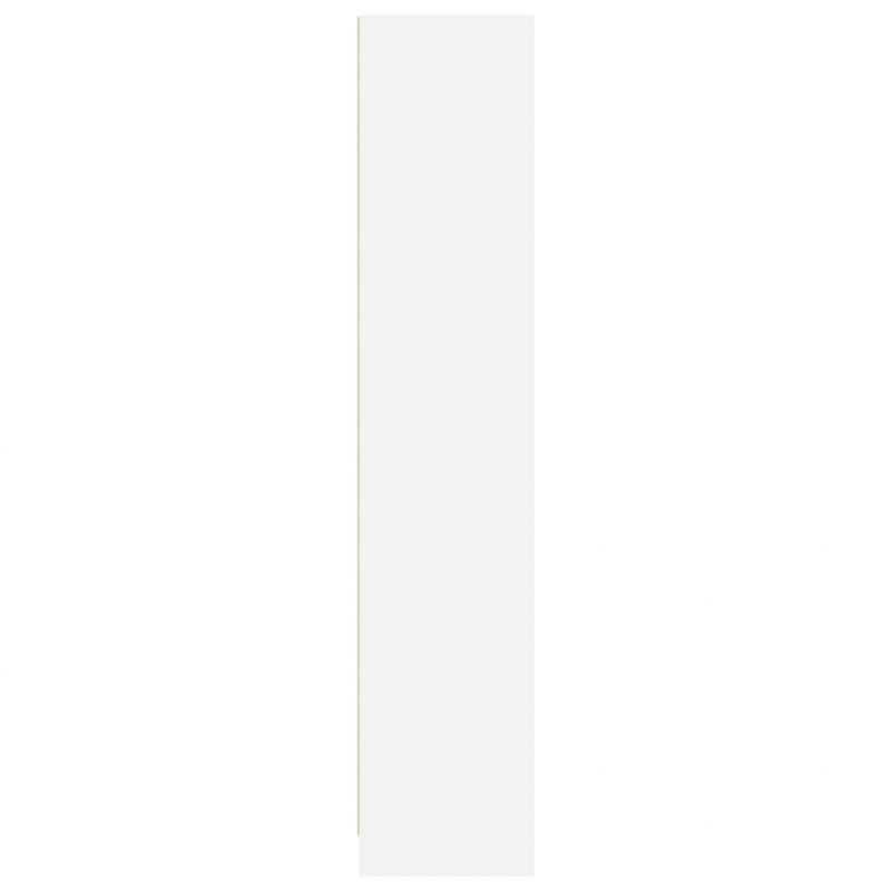 Bücherregal Weiß 57x28,5x141 cm Holzwerkstoff