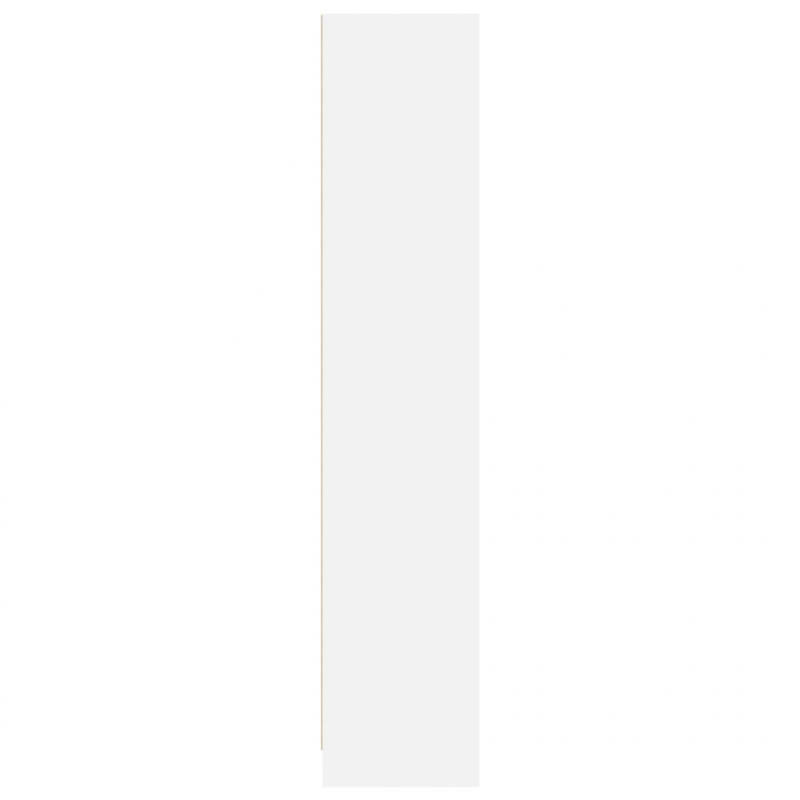 Bücherregal Weiß 57x28,5x107,5 cm Holzwerkstoff