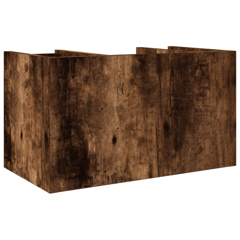 Schreibtisch-Organizer Räuchereiche 44,5x24x25 cm Holzwerkstoff