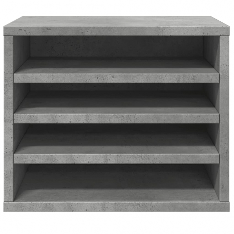 Schreibtisch-Organizer Betongrau 36x26x29,5 cm Holzwerkstoff