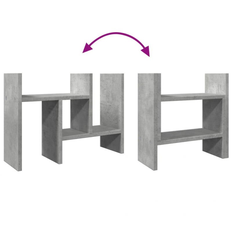 Schreibtisch-Organizer Betongrau 34,5x15,5x35,5 Holzwerkstoff