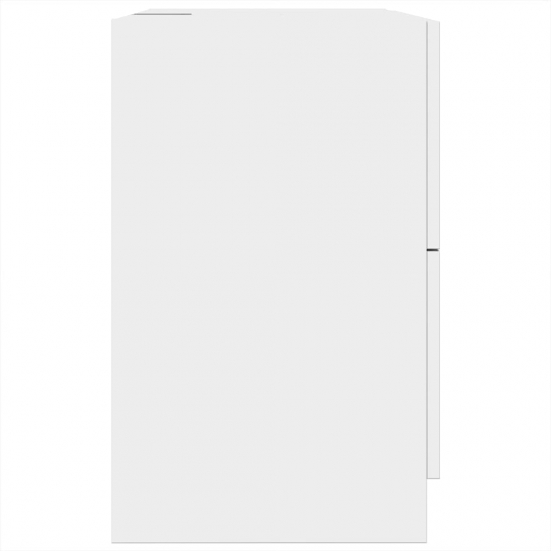 Waschbeckenunterschrank Weiß 59x37x59 cm Holzwerkstoff