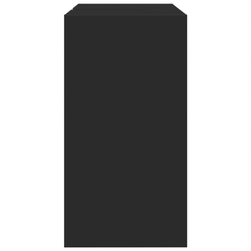 Waschbeckenunterschrank Schwarz 63x29x55 cm Holzwerkstoff