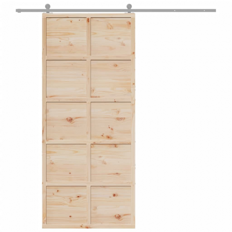 Scheunentür 90x208 cm Massivholz Kiefer