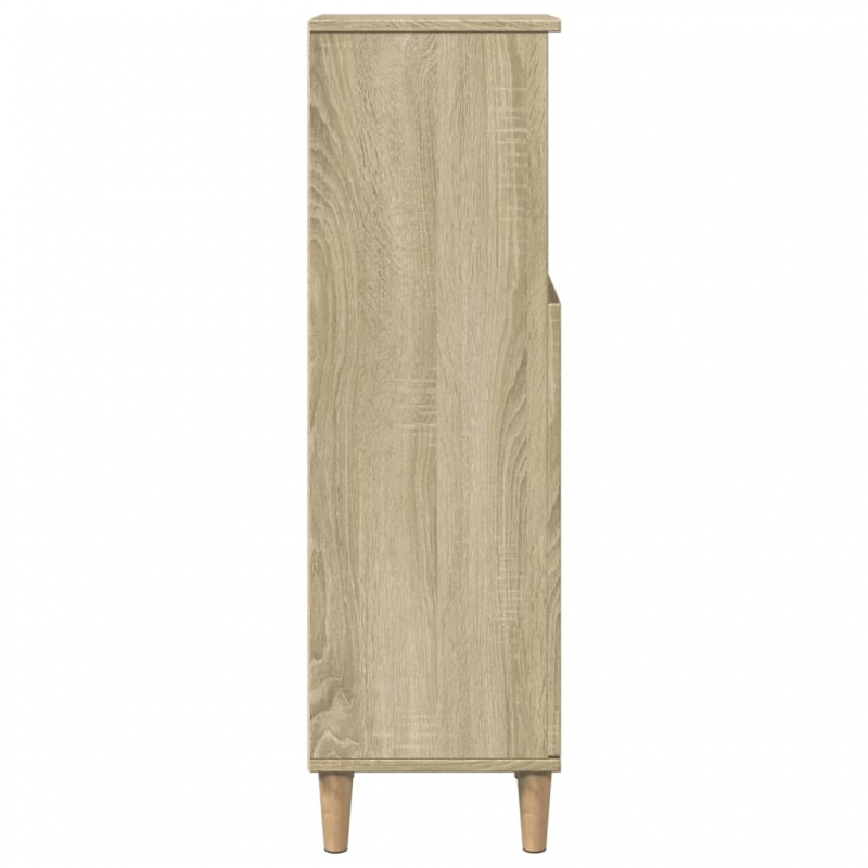 Badschrank Sonoma-Eiche 30x30x100 cm Holzwerkstoff