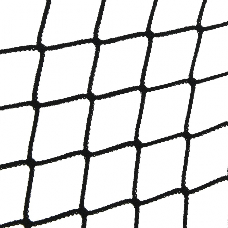 Anhängernetz mit Gummiseil Schwarz 3x3 m PP