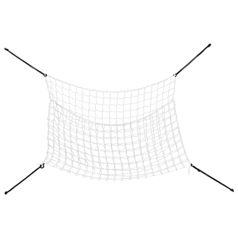 Heunetze 2 Stk. Rechteckig Weiß 200x120 cm PP