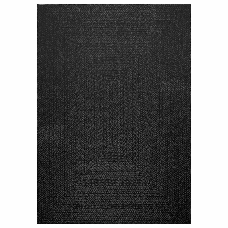 Teppich ZIZUR Anthrazit 160x230cm Jute-Optik Indoor und Outdoor