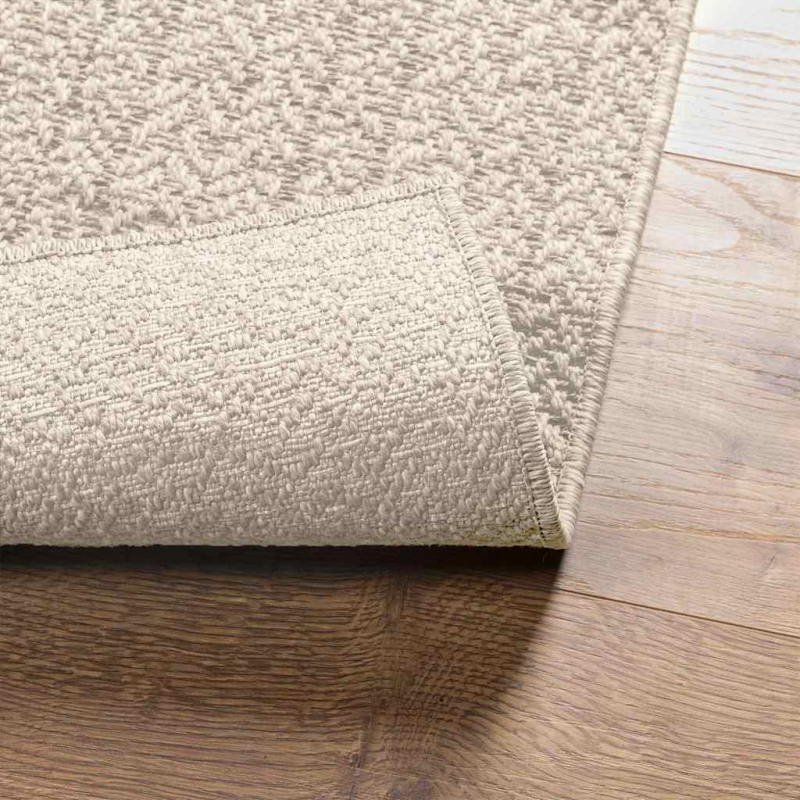 Teppich ZIZUR Creme 200x290 cm Jute-Optik Indoor und Outdoor