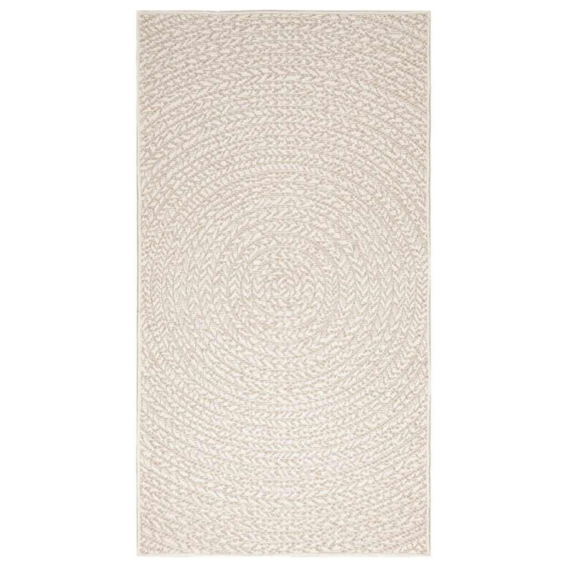 Teppich ZIZUR Creme 80x150 cm Jute-Optik Indoor und Outdoor