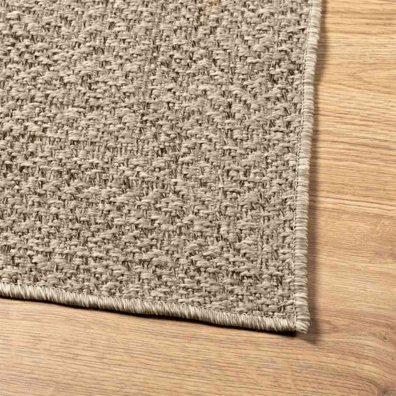 Teppich ZIZUR Beige 140x200 cm Jute-Optik Indoor und Outdoor