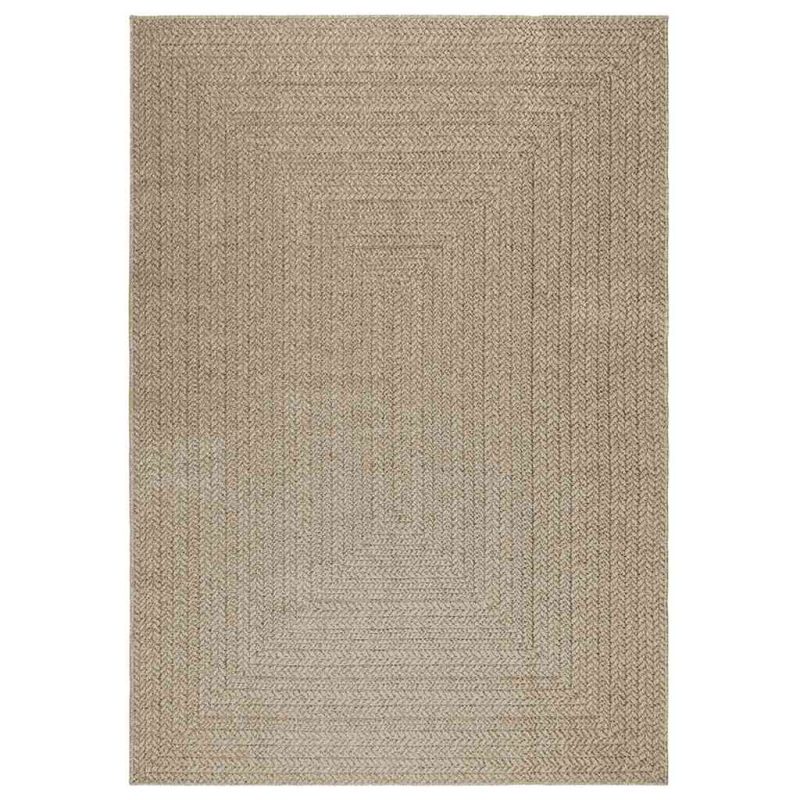 Teppich ZIZUR Beige 160x230 cm Jute-Optik Indoor und Outdoor