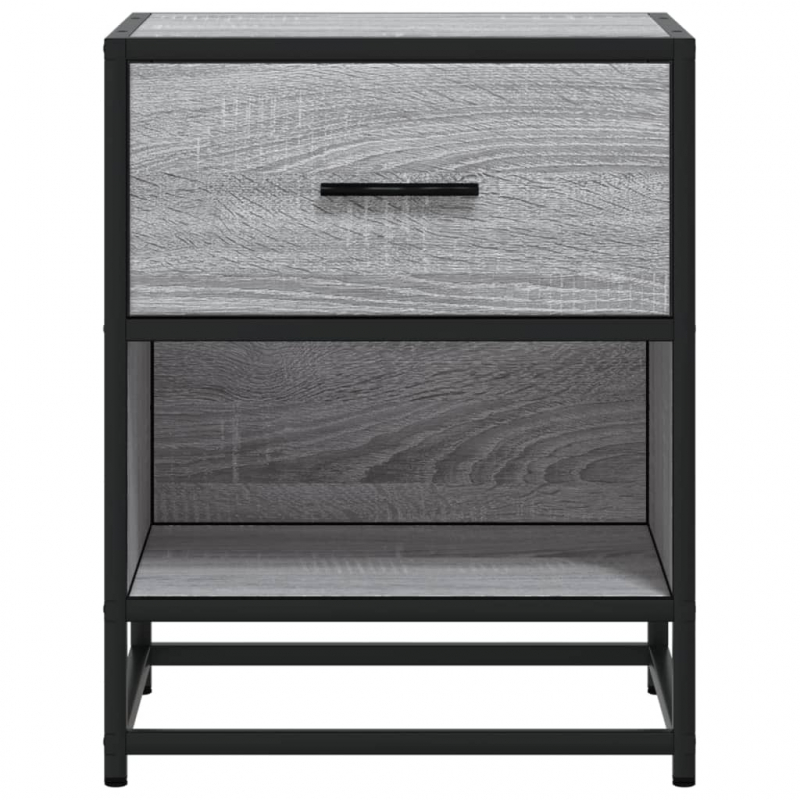 Nachttisch Grau Sonoma 40x31x50 cm Holzwerkstoff
