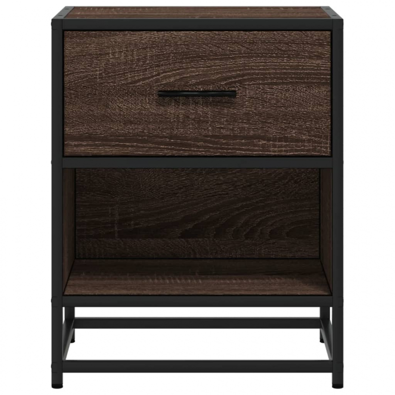 Nachttisch Braun Eichen-Optik 40x31x50 cm Holzwerkstoff