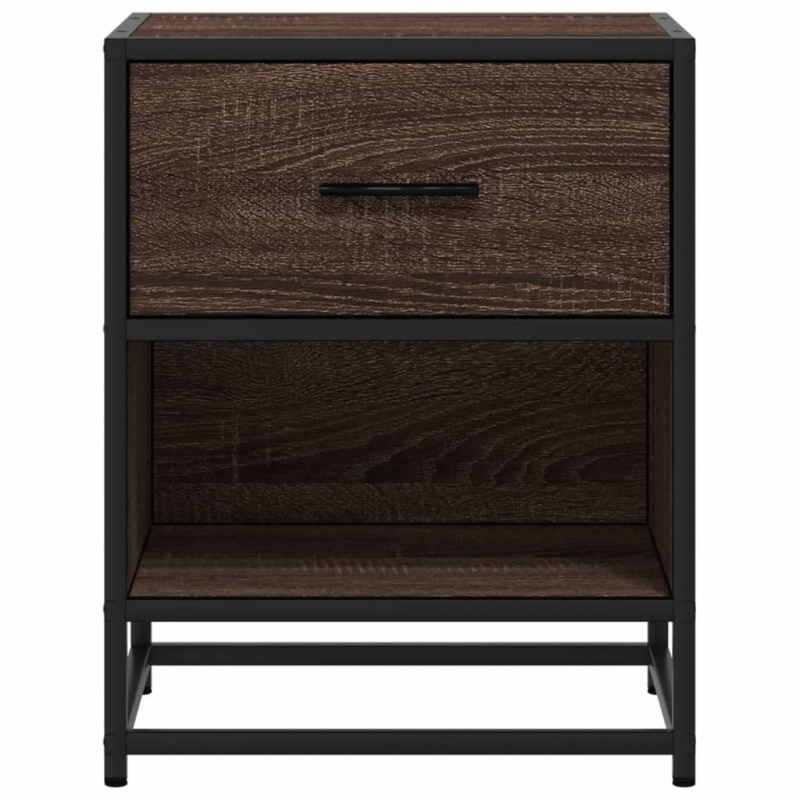 Nachttische 2 Stk. Braun Eichen-Optik 40x31x50 cm Holzwerkstoff