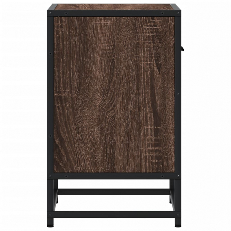 Nachttische 2 Stk. Braun Eichen-Optik 40x31x50 cm Holzwerkstoff