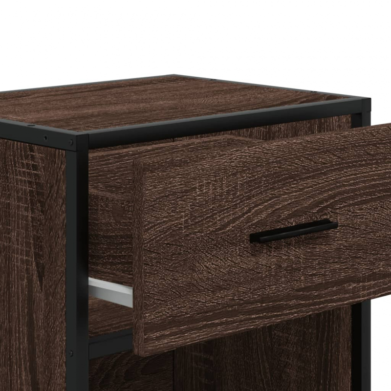 Nachttische 2 Stk. Braun Eichen-Optik 40x31x50 cm Holzwerkstoff