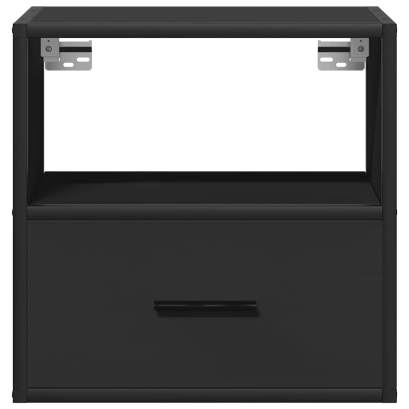Wand-Nachttische 2 Stk. Schwarz 40x31x39,5 cm