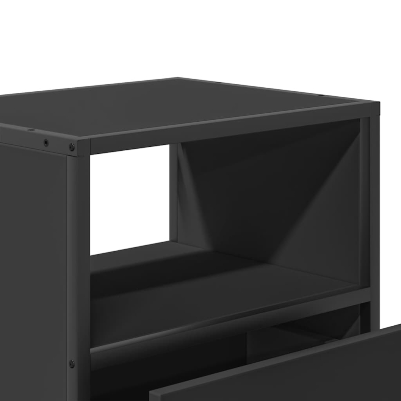 Wand-Nachttische 2 Stk. Schwarz 40x31x39,5 cm