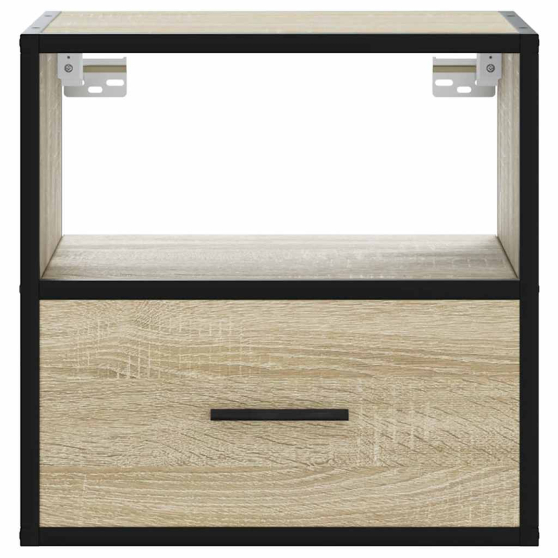 Wand-Nachttische 2 Stk. Sonoma-Eiche 40x31x39,5 cm
