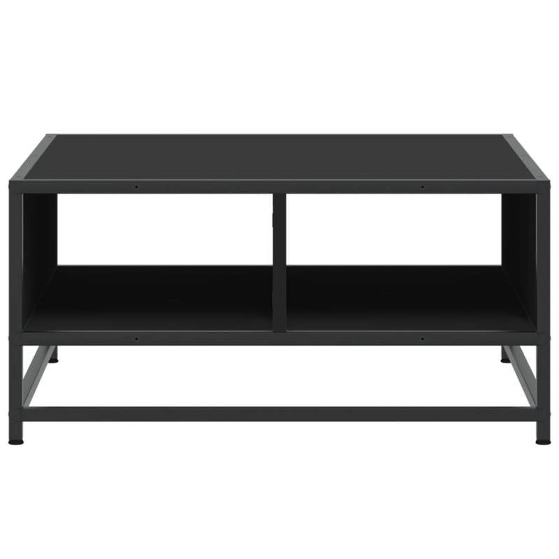 Couchtisch Schwarz 60,5x60,5x30 cm Holzwerkstoff und Metall