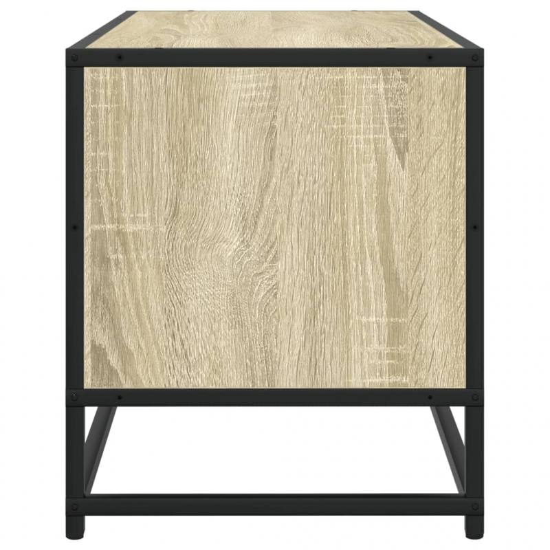 TV-Schrank Sonoma-Eiche 80x34,5x40 cm Holzwerkstoff und Metall