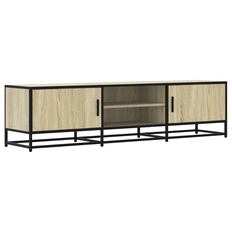 TV-Schrank Sonoma-Eiche 160x35x41 cm Holzwerkstoff und Metall