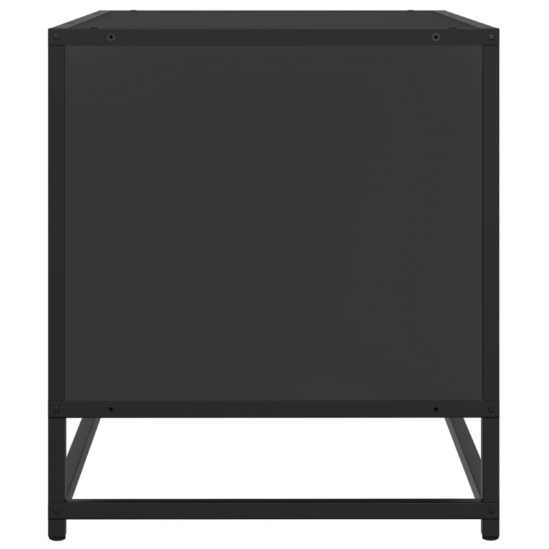 TV-Schrank Schwarz 91x40x46 cm Holzwerkstoff und Metall