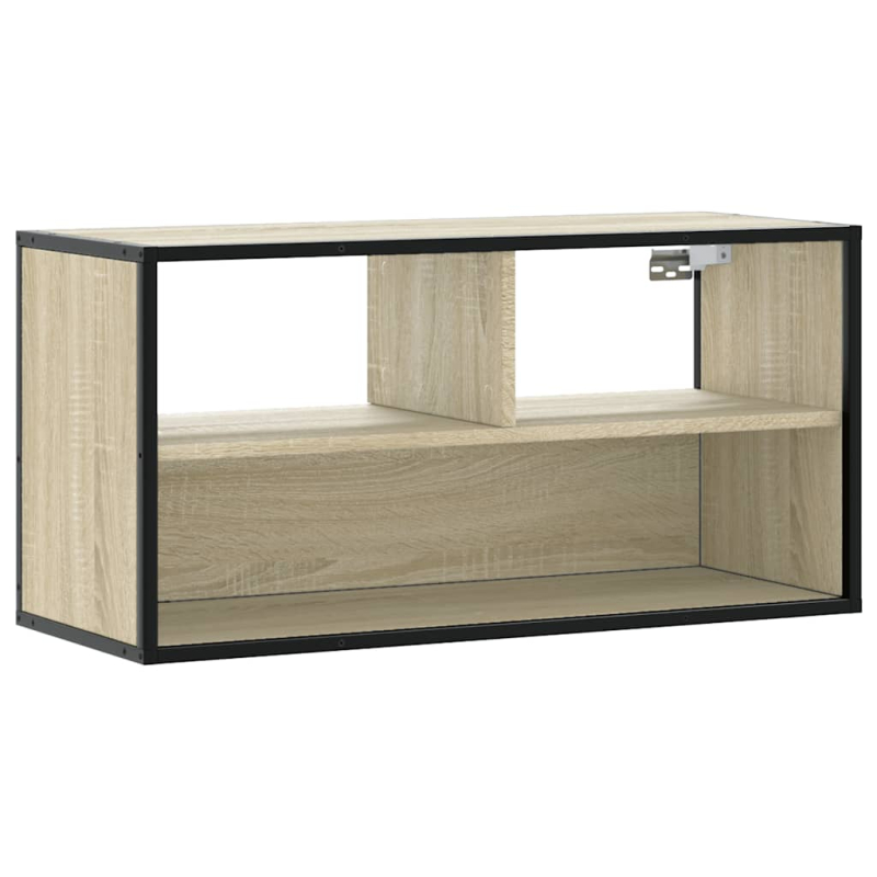 TV-Schrank Sonoma-Eiche 80x31x39,5 cm Holzwerkstoff und Metall