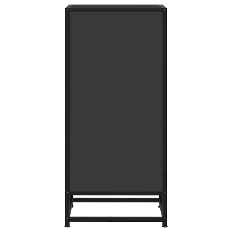 Sideboard Schwarz 35,5x35x76 cm Holzwerkstoff und Metall