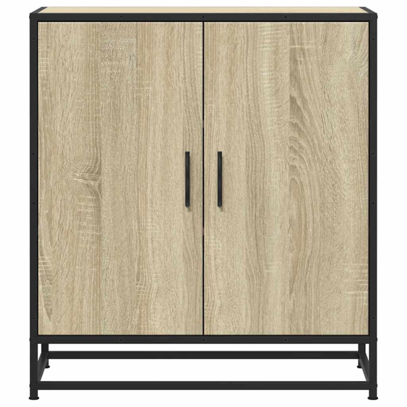 Sideboard Sonoma-Eiche 68x35x76 cm Holzwerkstoff und Metall