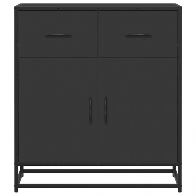 Sideboard Schwarz 68x35x76 cm Holzwerkstoff
