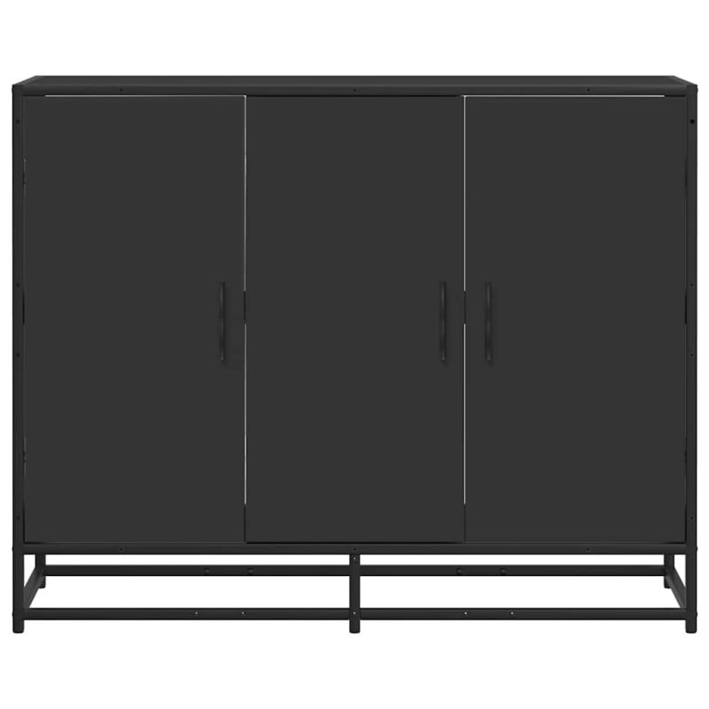 Sideboard Schwarz 94x35x76 cm Holzwerkstoff