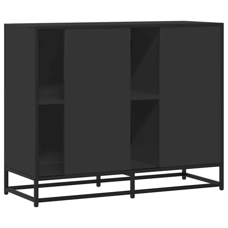 Sideboard Schwarz 92x35x76 cm Holzwerkstoff