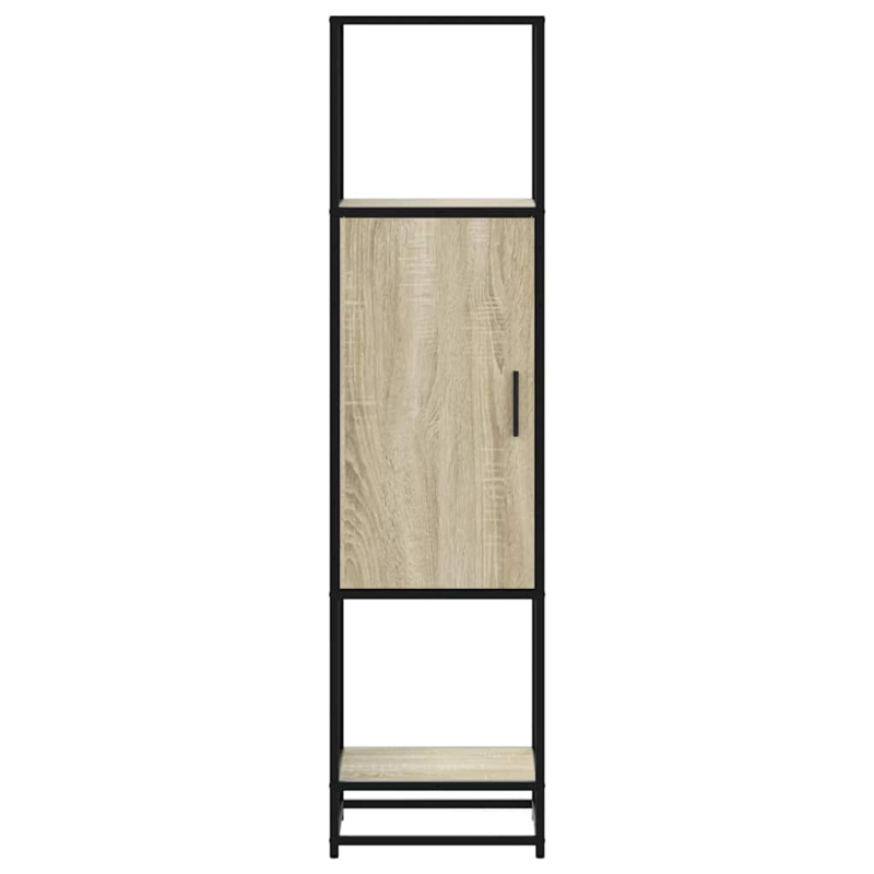 Highboard Sonoma-Eiche 35,5x35x139 cm Holzwerkstoff Metall