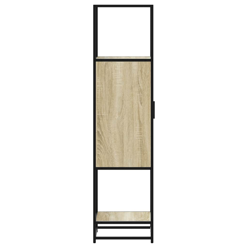 Highboard Sonoma-Eiche 35,5x35x139 cm Holzwerkstoff Metall