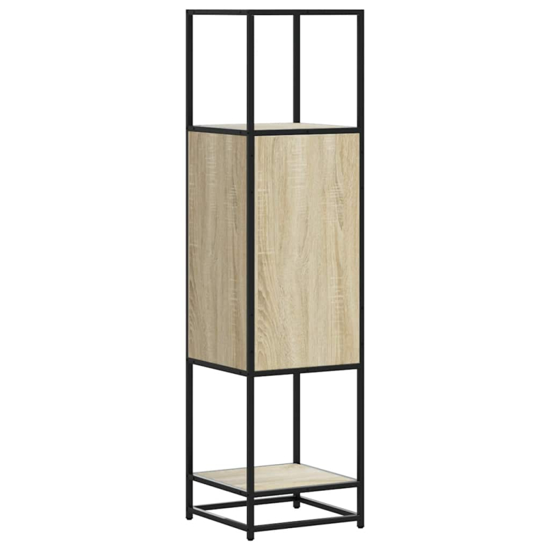 Highboard Sonoma-Eiche 35,5x35x139 cm Holzwerkstoff Metall