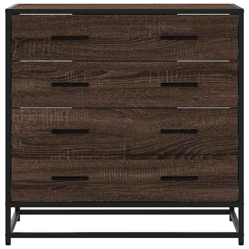 Schubladenschrank Braun Eichen-Optik 70x41x70 cm Holzwerkstoff