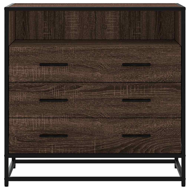 Schubladenschrank Braun Eichen-Optik 70x41x70 cm Holzwerkstoff