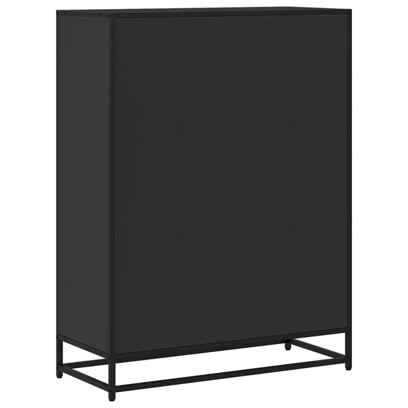 Bücherregal Schwarz 80,5x35x107,5 cm Holzwerkstoff