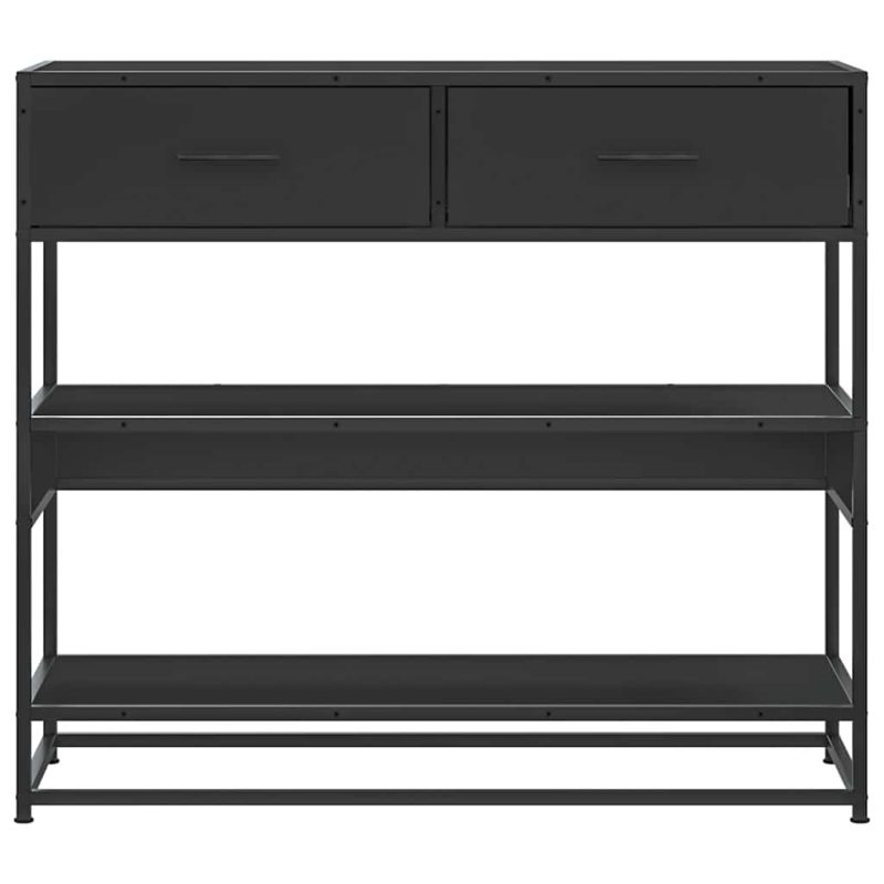 Konsolentisch Schwarz 90x35x80 cm Holzwerkstoff