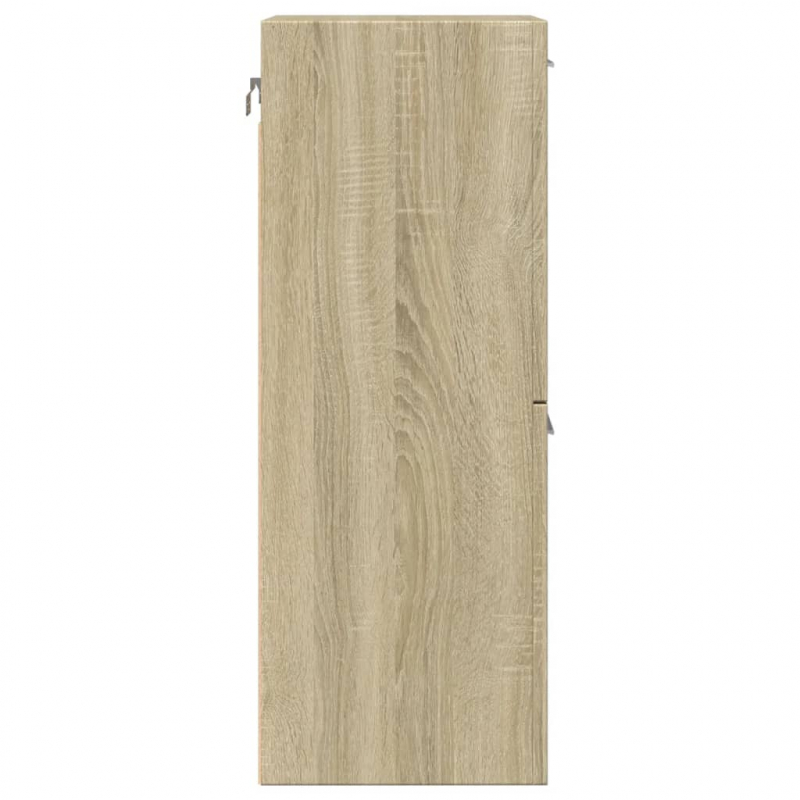 Badezimmerschrank Sonoma-Eiche 30x30x80 cm Holzwerkstoff